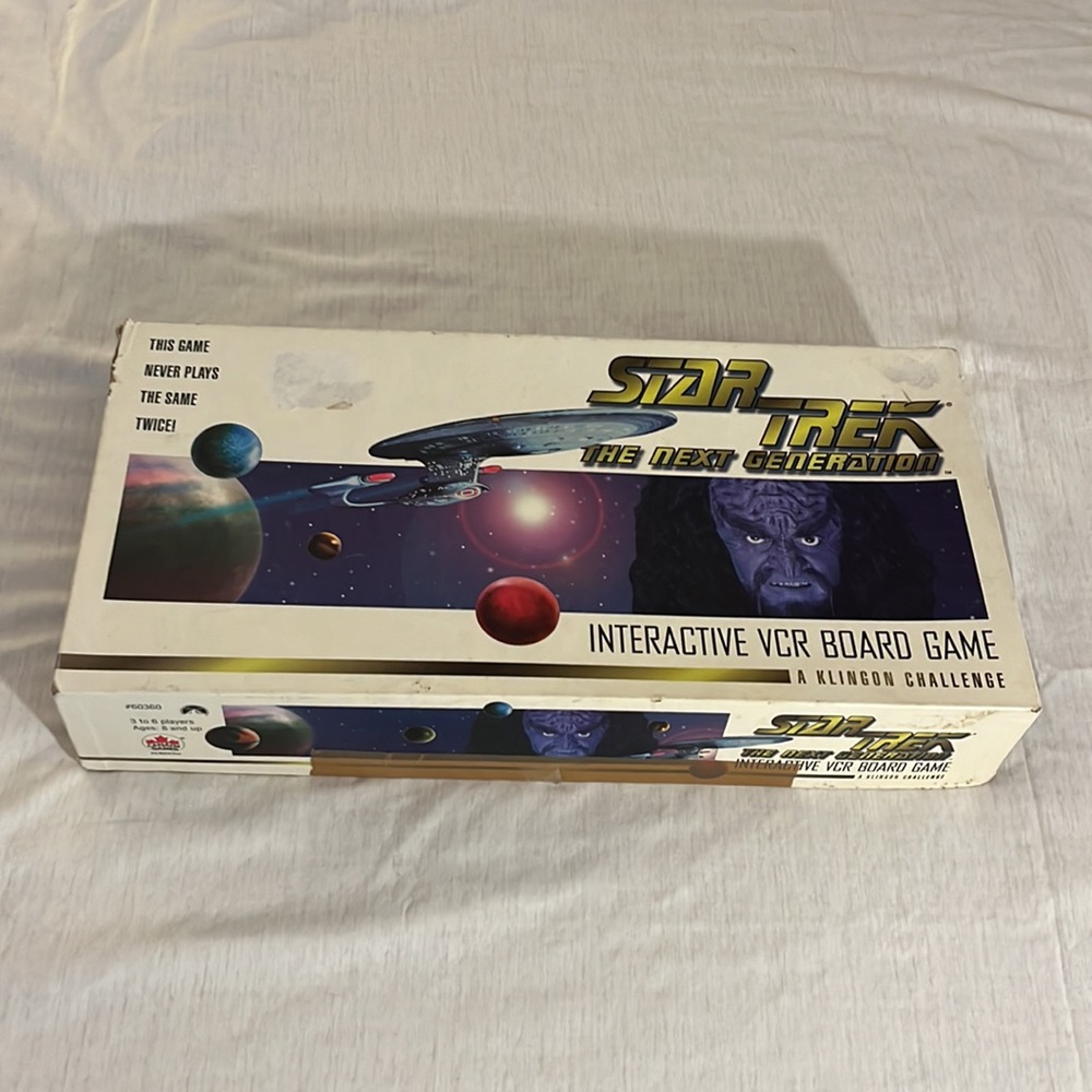 Star Trek The Next Generation Interactive VCR Board Game Vintage